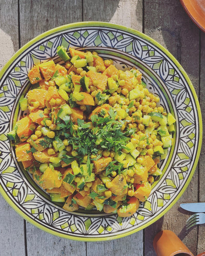 Sweet Potato Salad with chickpeas