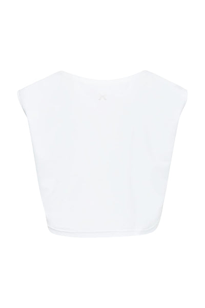 Cropped Dance Vest - Diamond White