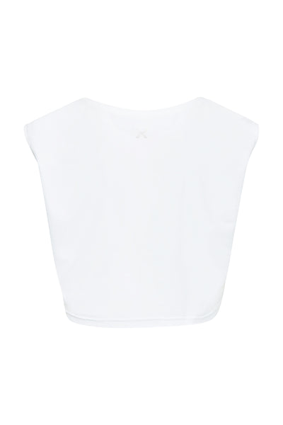 Cropped Dance Vest - Diamond White